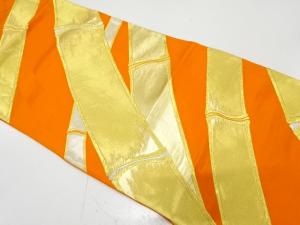 アンティーク　竹模様織り出し袋帯（着用可）